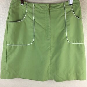 IZOD X-tra Dry Women's Green Golf Tennis Skort Pockets Size 10